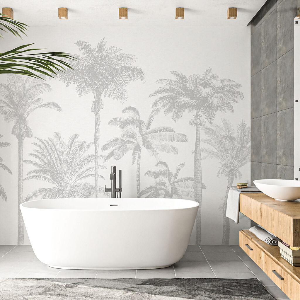 Group of palm trees