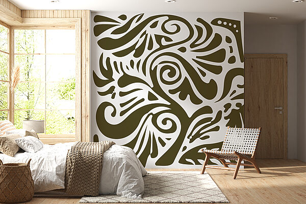 Pattern of leaves and branches