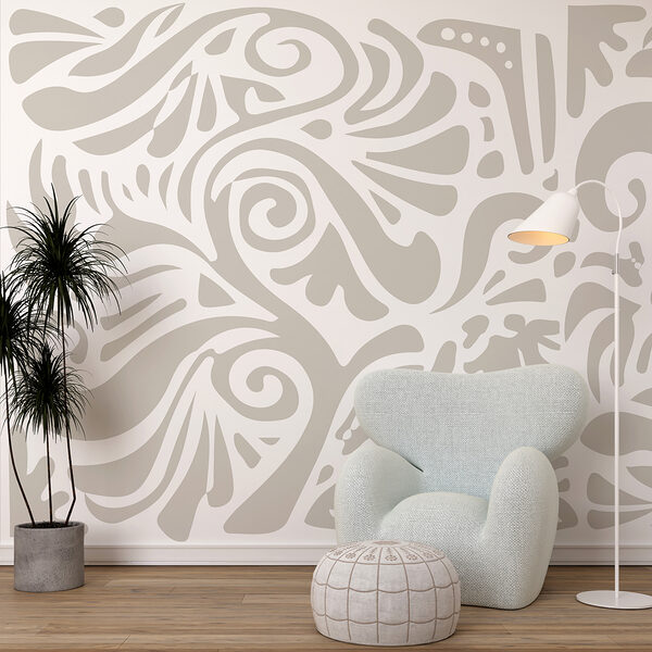 White and gray pattern