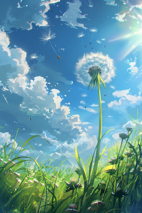 Dandelion in the sky Dandelion in the sky