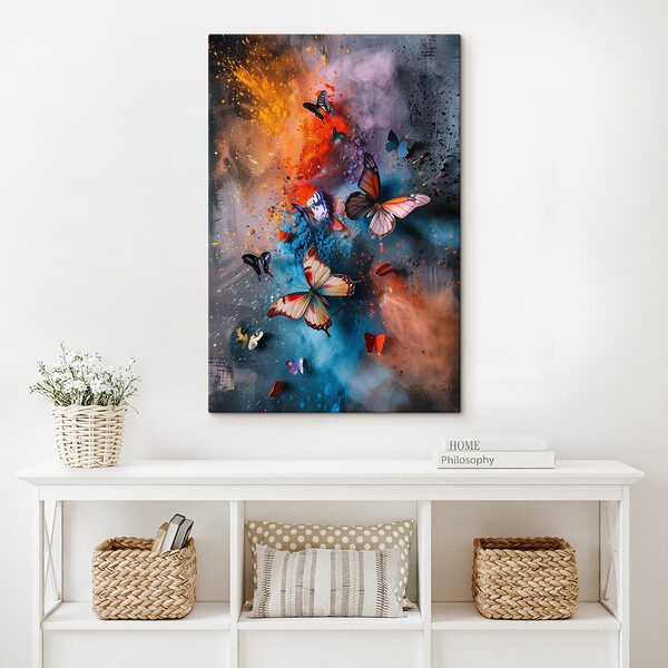 Butterflies flying butterflies in a colorful cloud Butterflies flying butterflies in a colorful cloud