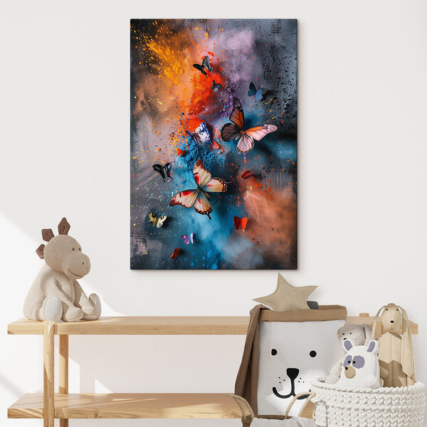 Butterflies flying butterflies in a colorful cloud Butterflies flying butterflies in a colorful cloud