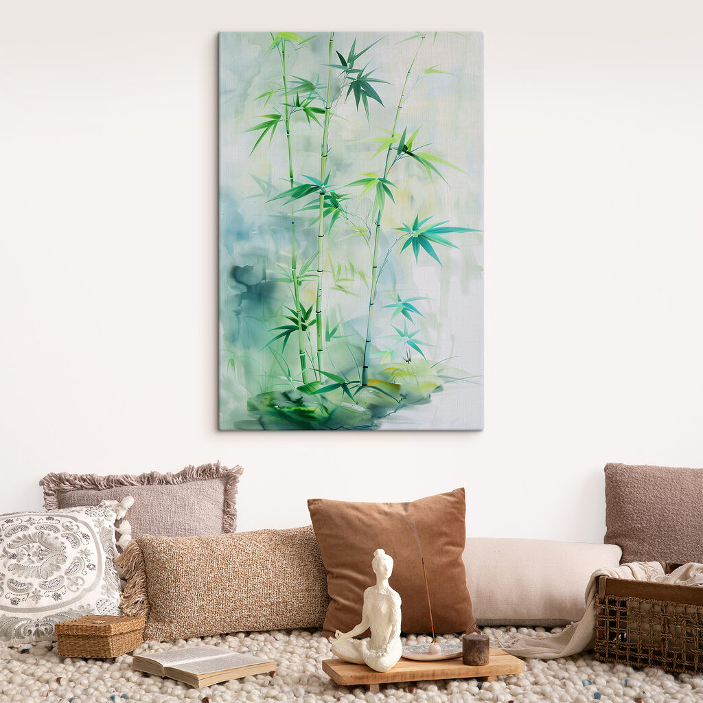 Painting of bamboo stems Painting of bamboo stems