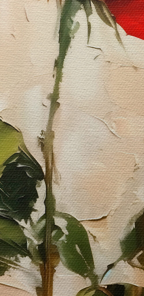 Painting of a red rose Painting of a red rose
