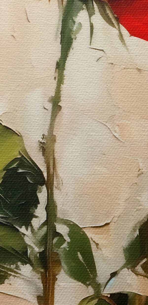 Painting of a red rose Painting of a red rose