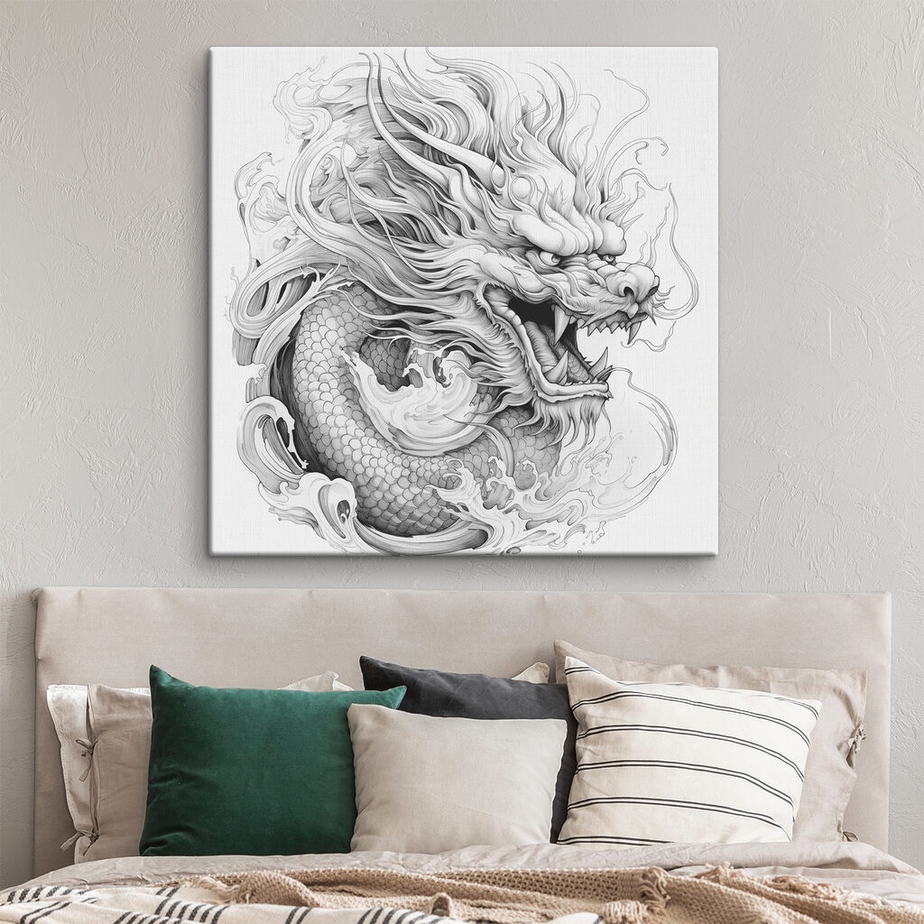 Dragon with a dragon head Dragon with a dragon head
