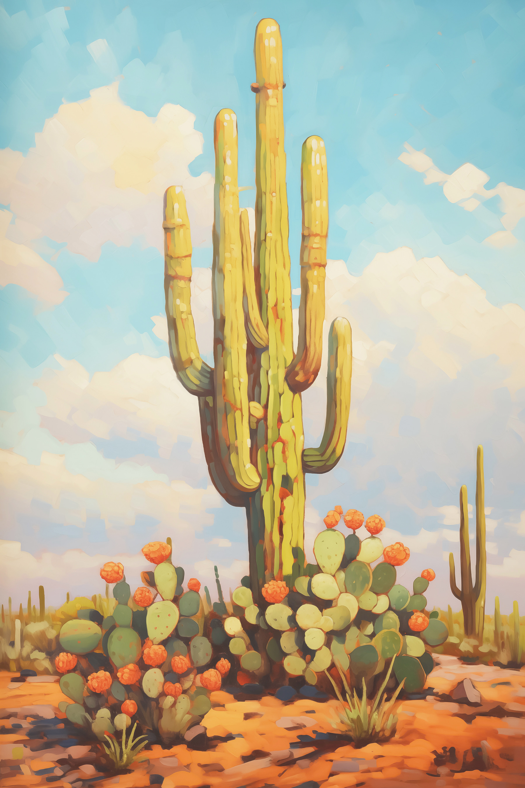 Painting of a cactus Painting of a cactus