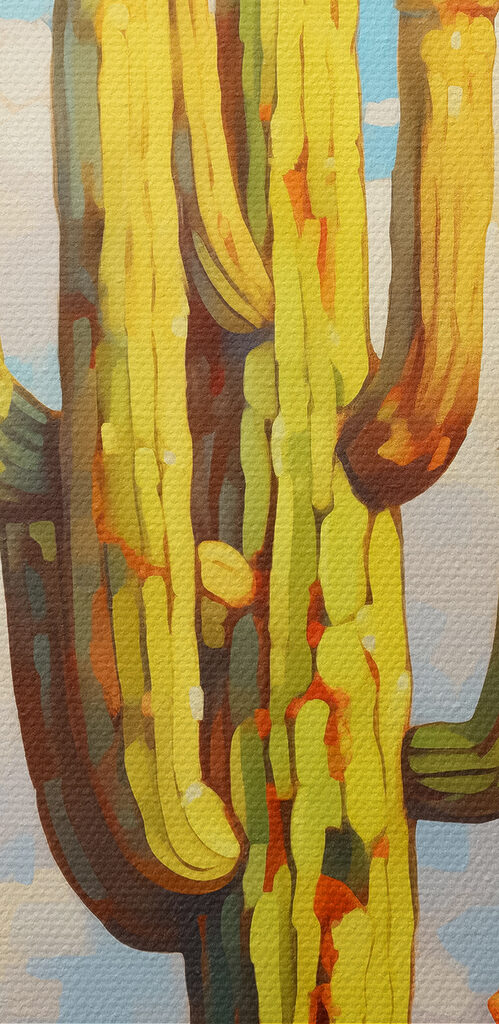 Painting of a cactus Painting of a cactus