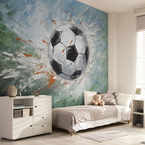 Pintura de un balón de fútbol Pintura de un balón de fútbol