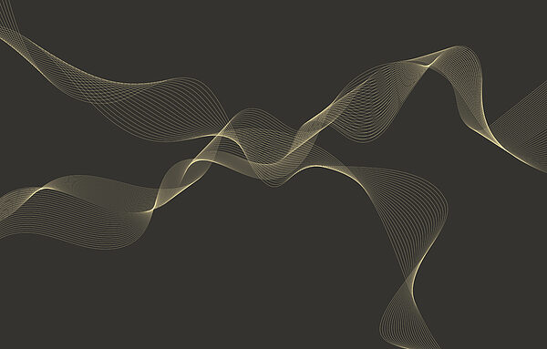Flowing lines on dark background