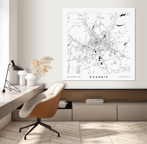 Cuadros Cuadros Mapa de una ciudad (SKU: s31429v1)