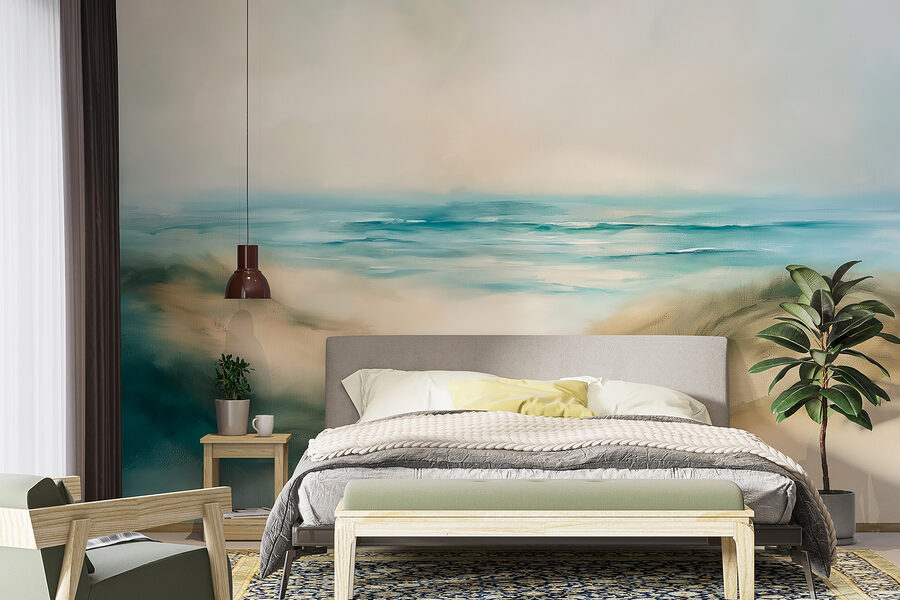 Pintura de una playa Pintura de una playa