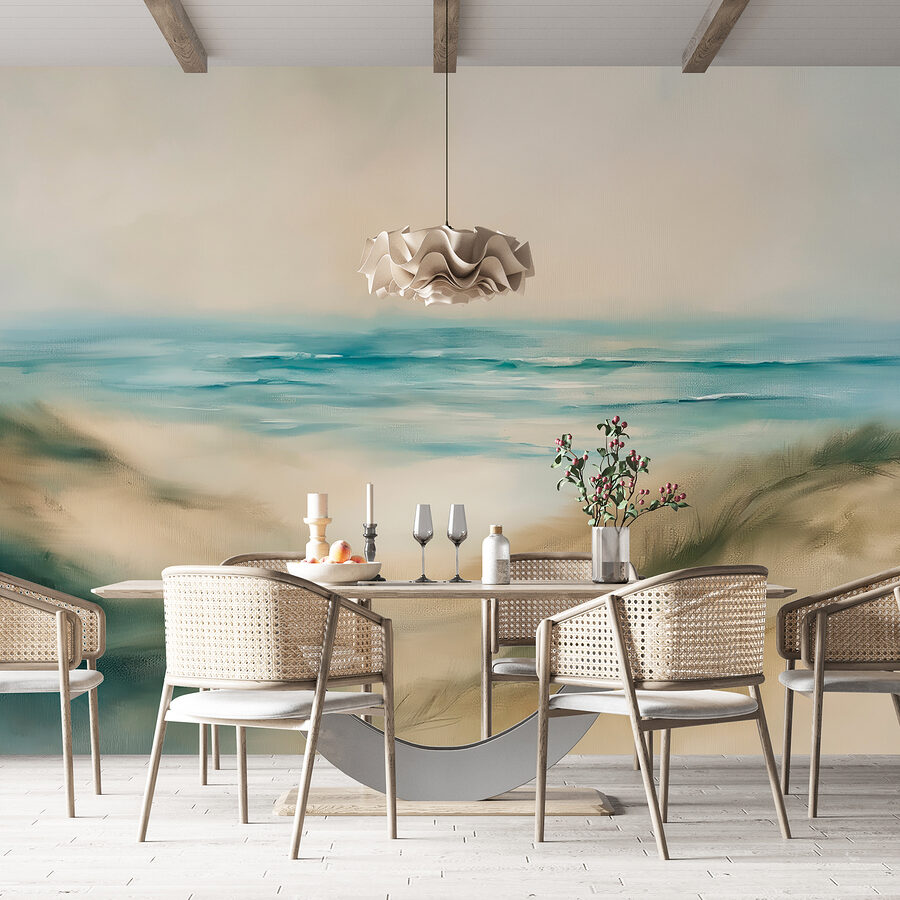 Pintura de una playa Pintura de una playa