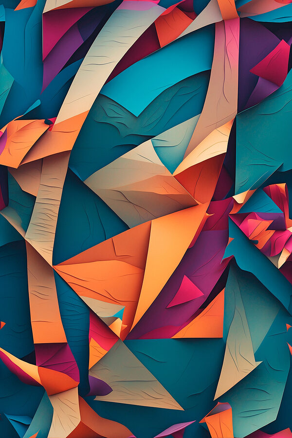 Colorful paper cut out Colorful paper cut out