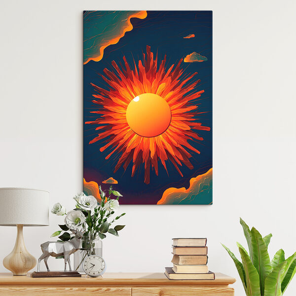 Cuadros Un sol resplandeciente en el cielo (SKU: s39869) Cuadros Cuadros Un sol resplandeciente en el cielo (SKU: s39869)