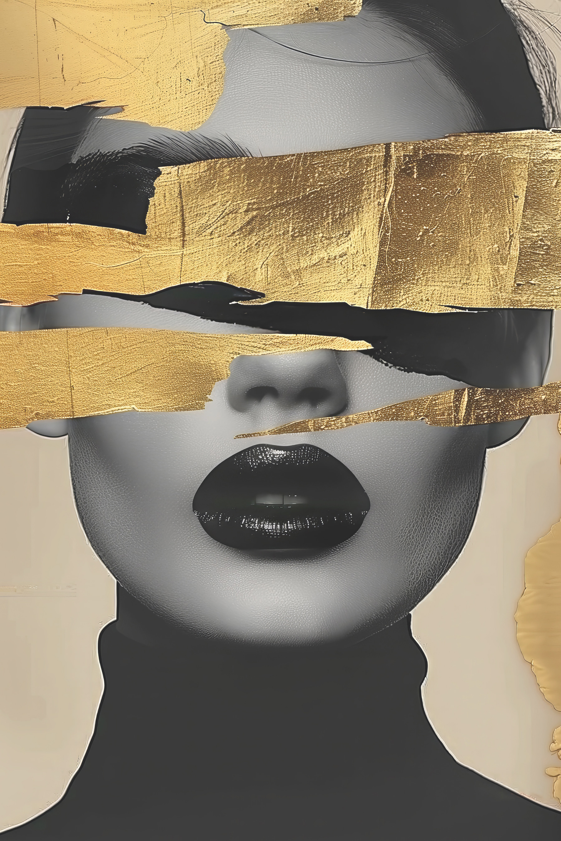 Abstract elegance with bold strokes Abstract elegance with bold strokes