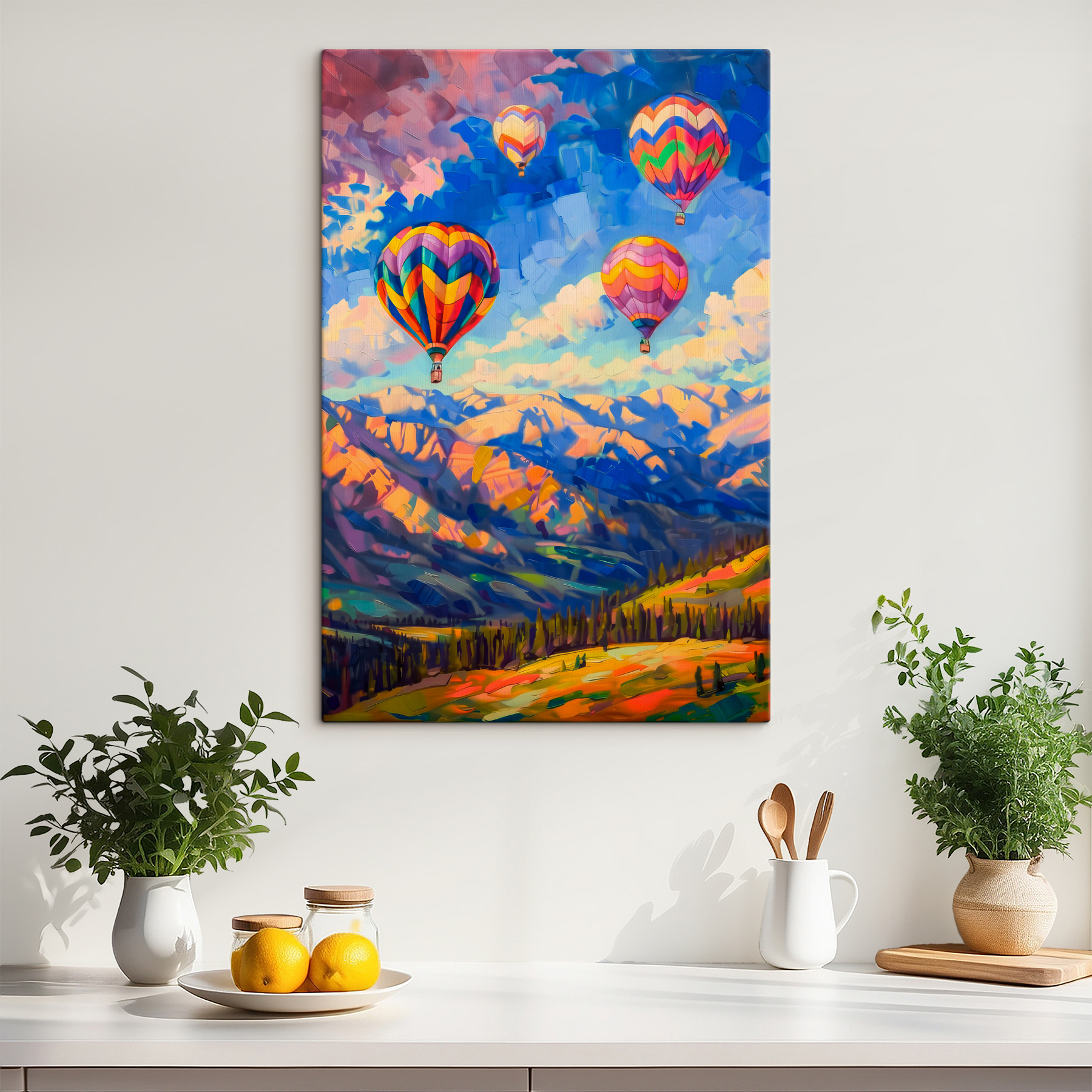 Group of hot air balloons in the sky Group of hot air balloons in the sky