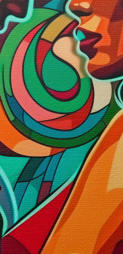 Man and woman dancing