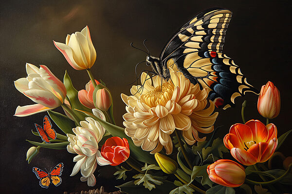 Butterfly on a flower Butterfly on a flower
