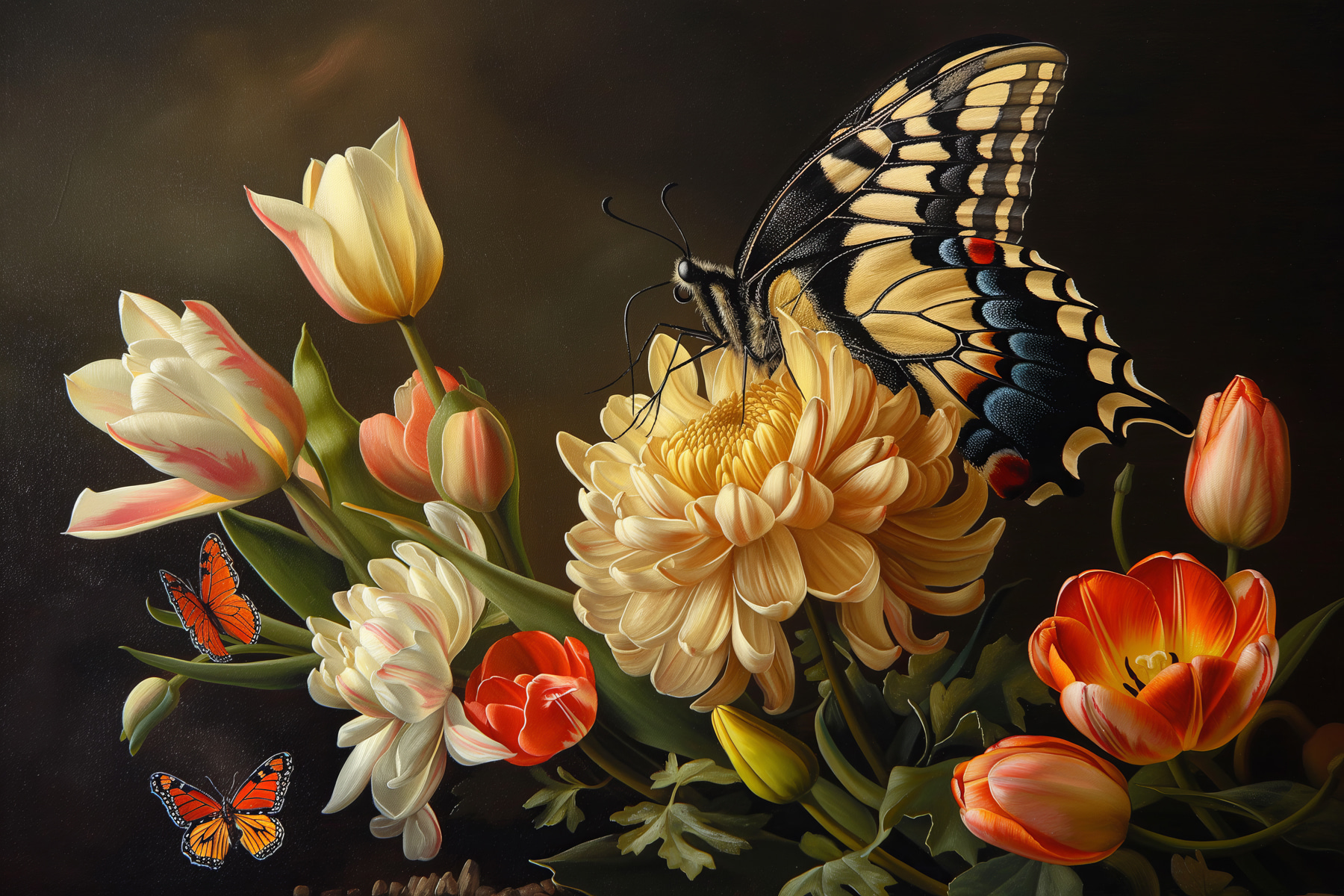 Butterfly on a flower Butterfly on a flower