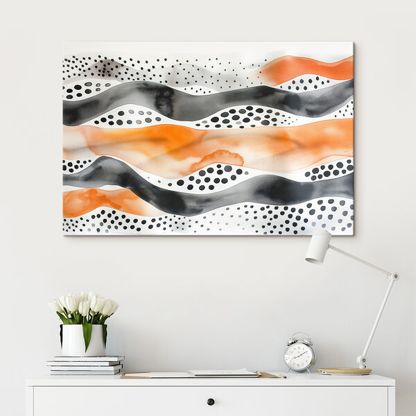 Cuadros Pintura en acuarela de olas y puntos (SKU: s39950) Cuadros Cuadros Pintura en acuarela de olas y puntos (SKU: s39950)