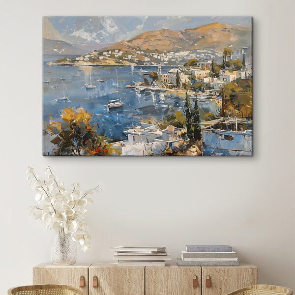 Cuadros Cuadro en el que se representan una ciudad y una masa de agua (SKU: s39907) Cuadros Cuadros Cuadro en el que se representan una ciudad y una masa de agua (SKU: s39907)