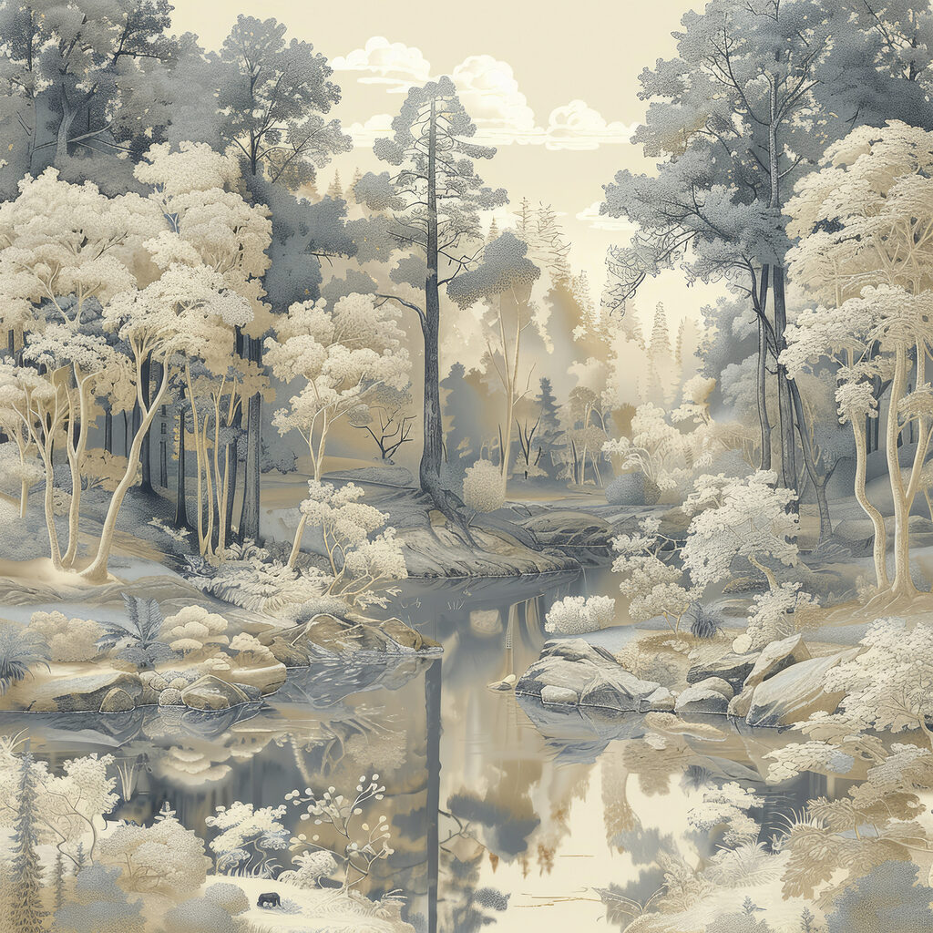 River running through a forest