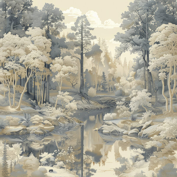 River running through a forest