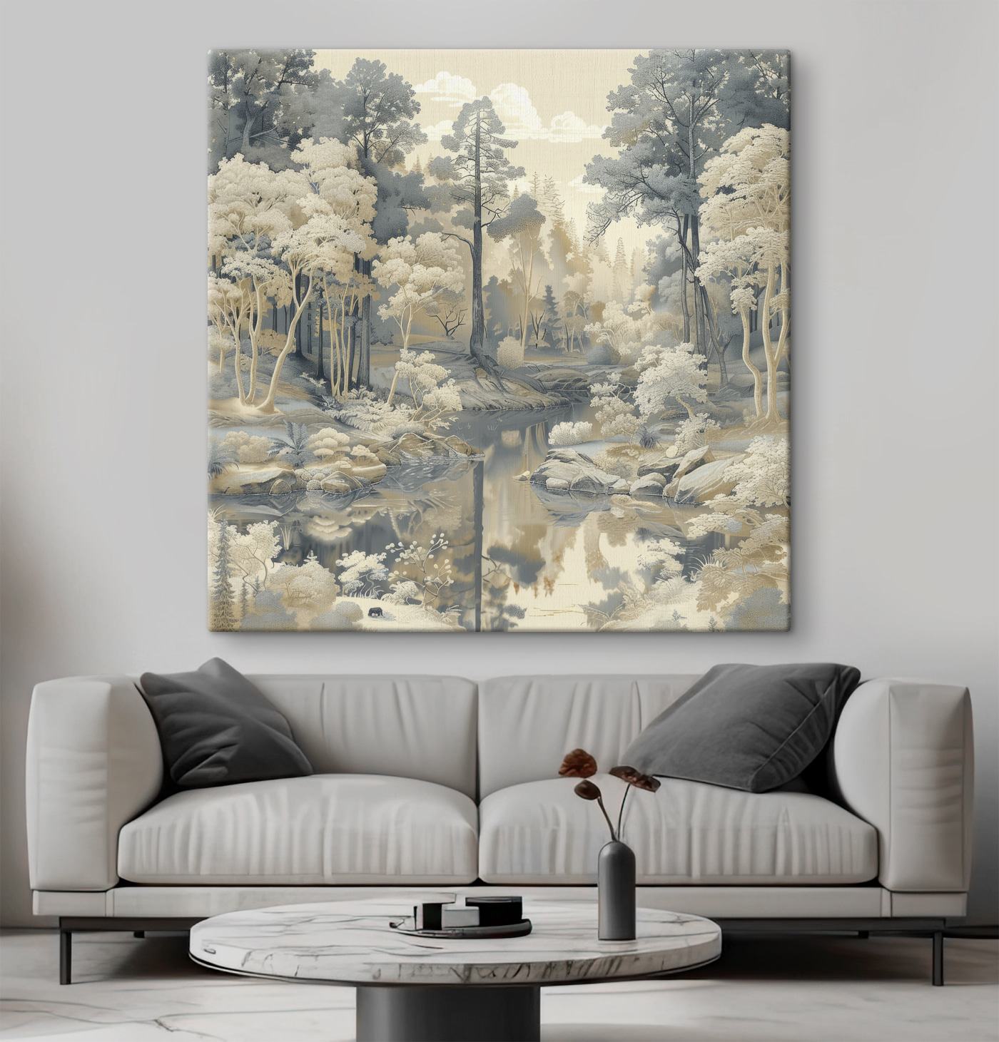 River running through a forest