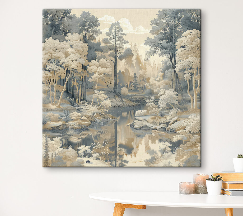 River running through a forest