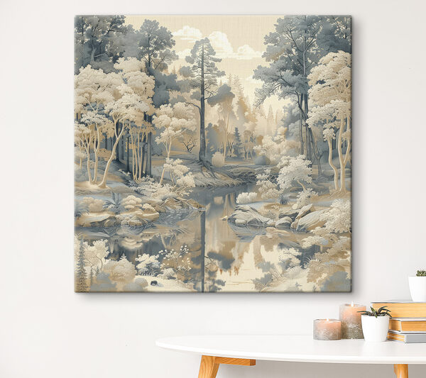 River running through a forest