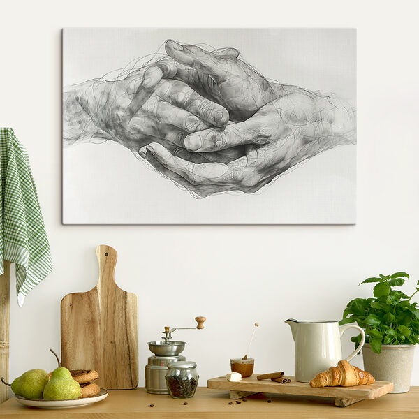 Cuadros Cuadros Dibujo de dos manos (SKU: s40000)