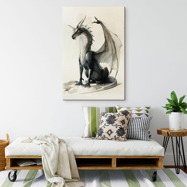 Cuadros Cuadros Dibujo de un dragón (SKU: s40003)