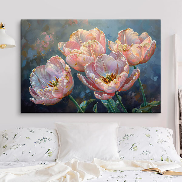 Cuadros Ramo de tulipanes rosas (SKU: s40013) Cuadros Cuadros Ramo de tulipanes rosas (SKU: s40013)