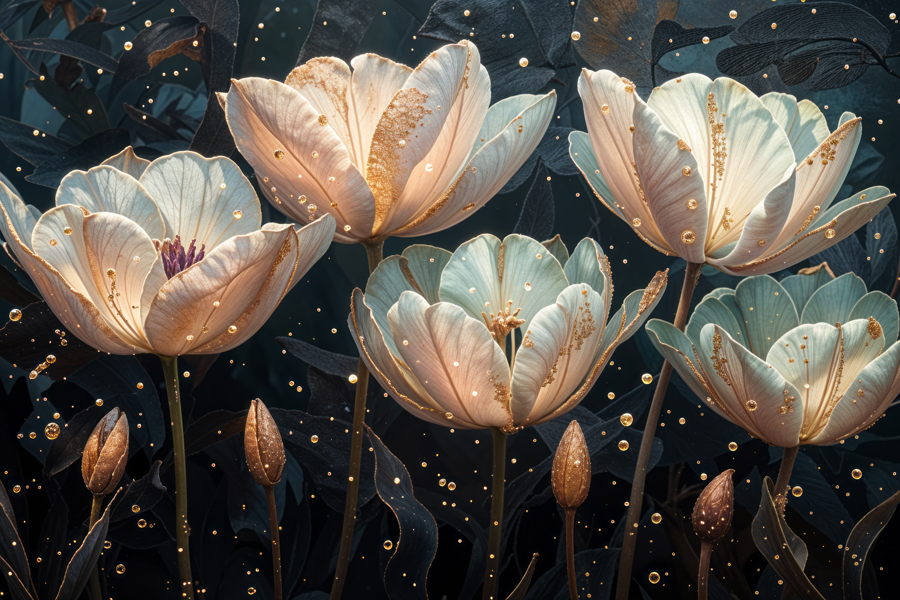 Elegant flowers with delicate details Elegant flowers with delicate details