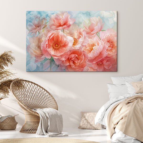 Cuadros Cuadros Ramo de flores rosas (SKU: s40032)