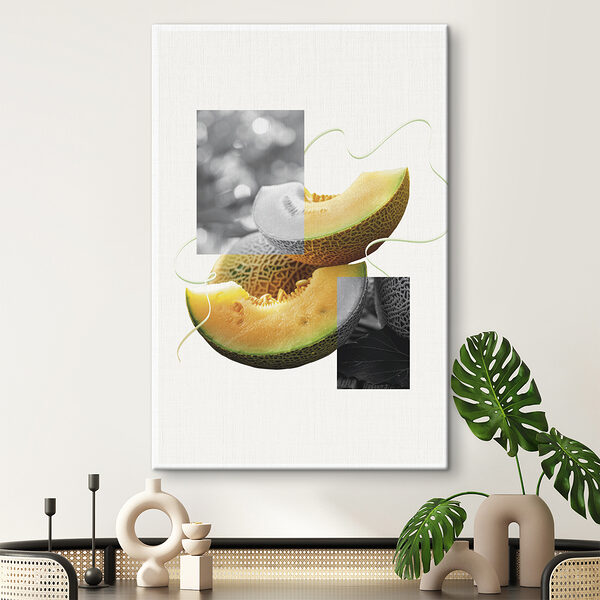 Cuadros Melón cortado por la mitad