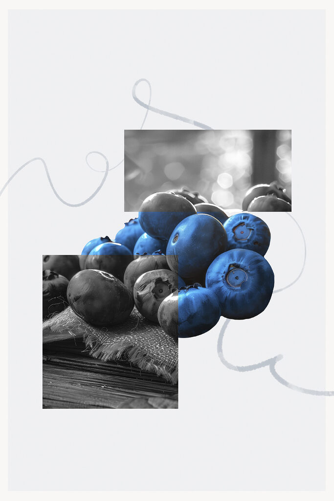 Group of blueberries Group of blueberries