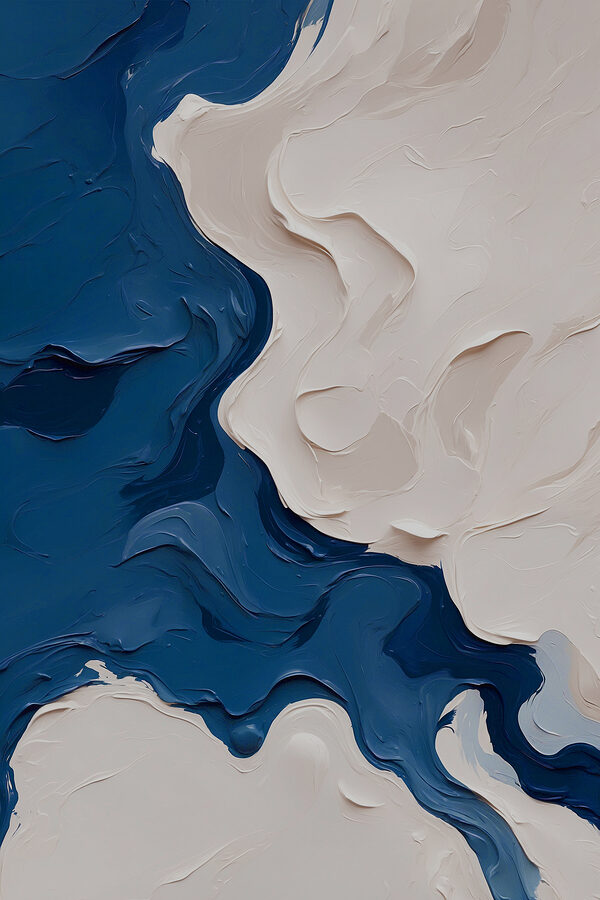 Blue and white paint Blue and white paint