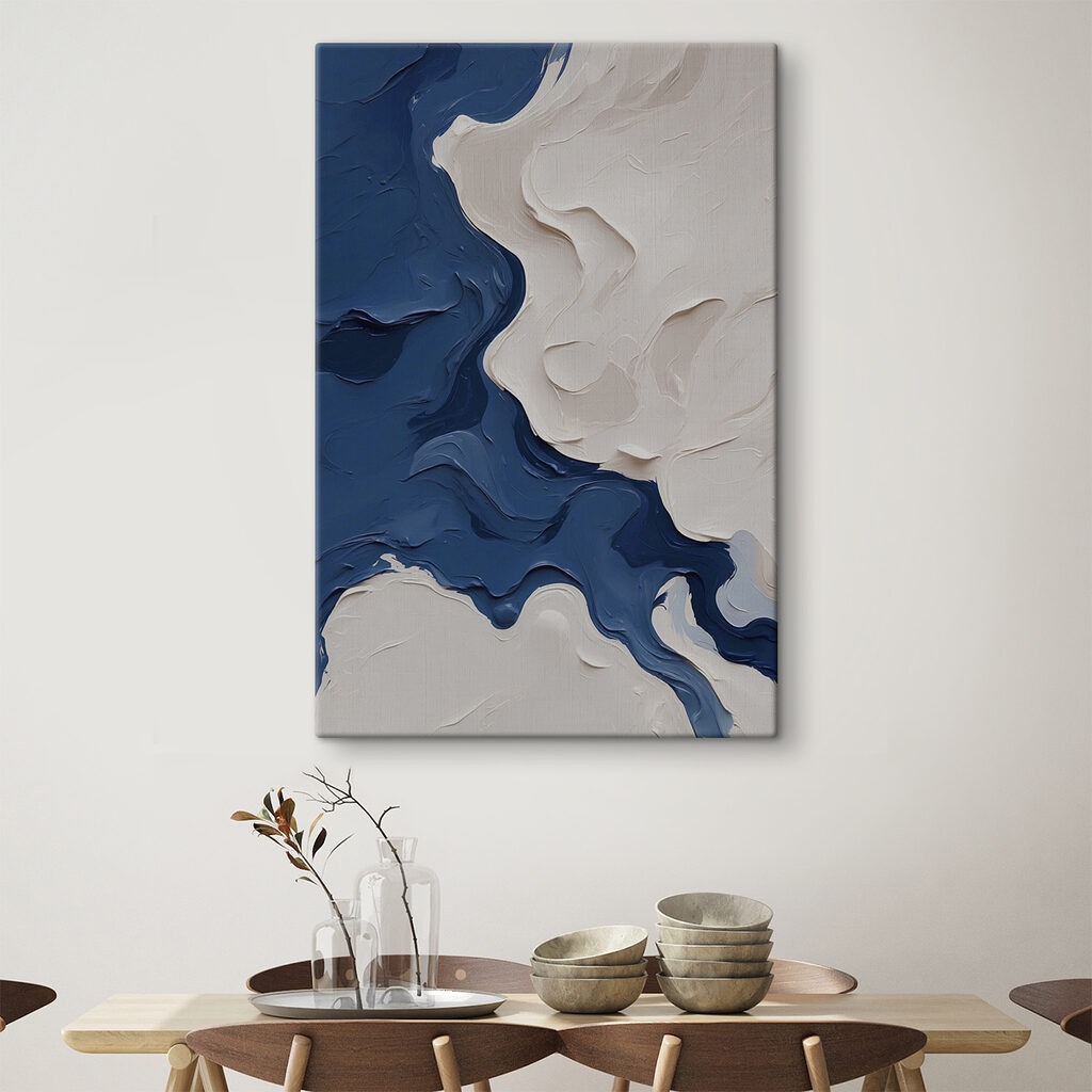 Blue and white paint Blue and white paint