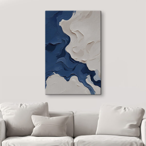Blue and white paint Blue and white paint
