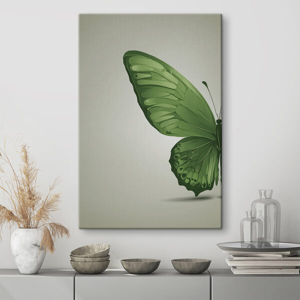 Mariposa verde con alas Cuadros Mariposa verde con alas