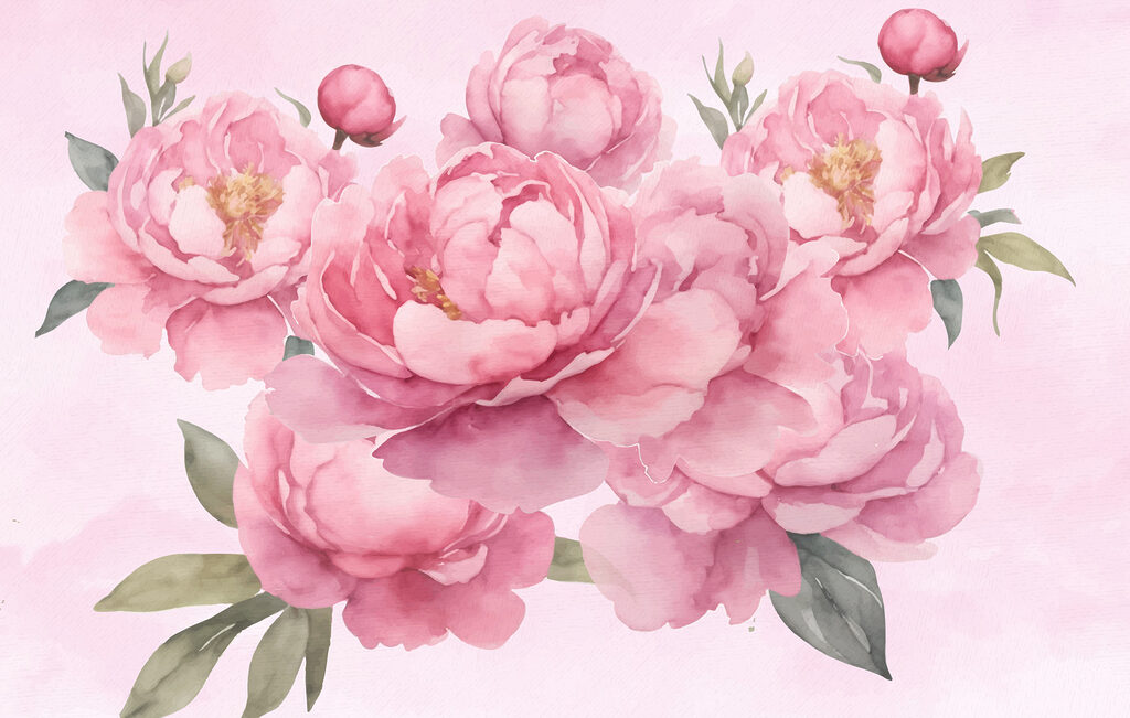 Grupo de flores rosas Grupo de flores rosas