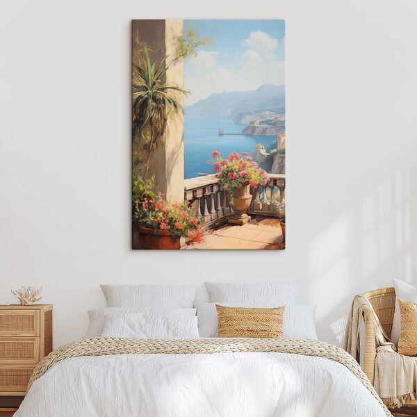 Cuadros Cuadro de un balcón con vistas a una masa de agua (SKU: s40089) Cuadros Cuadros Cuadro de un balcón con vistas a una masa de agua (SKU: s40089)