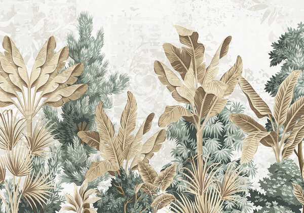 Papel pintado con plantas variadas Papel pintado con plantas variadas