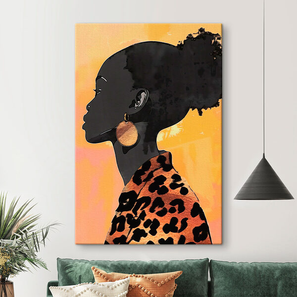 Woman with big earrings Woman with big earrings