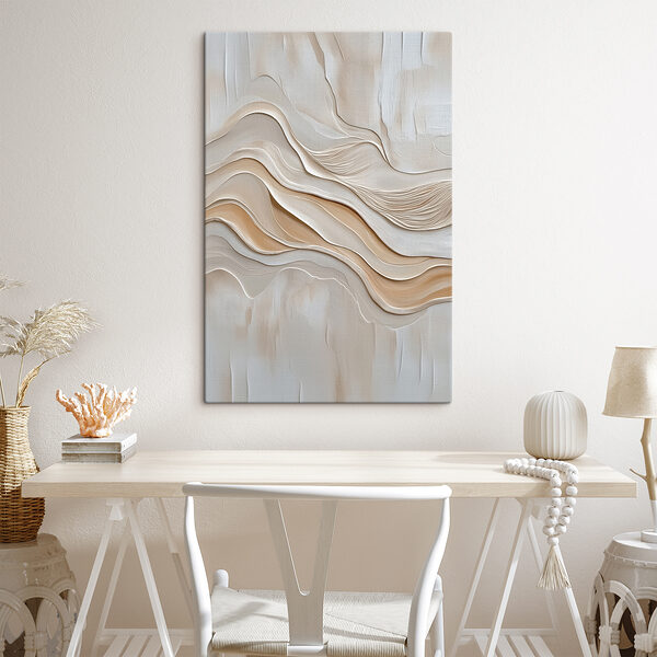 White and brown wavy lines White and brown wavy lines