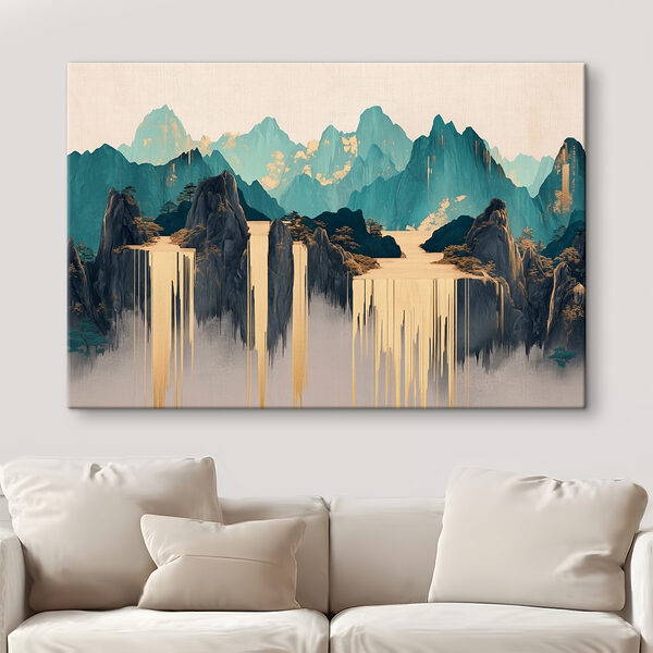 Painting of mountains and water Painting of mountains and water