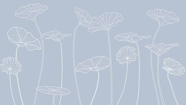 Dibujo lineal de flores Dibujo lineal de flores