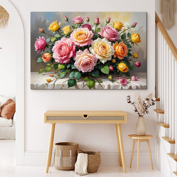 Cuadros Ramo de flores sobre una mesa